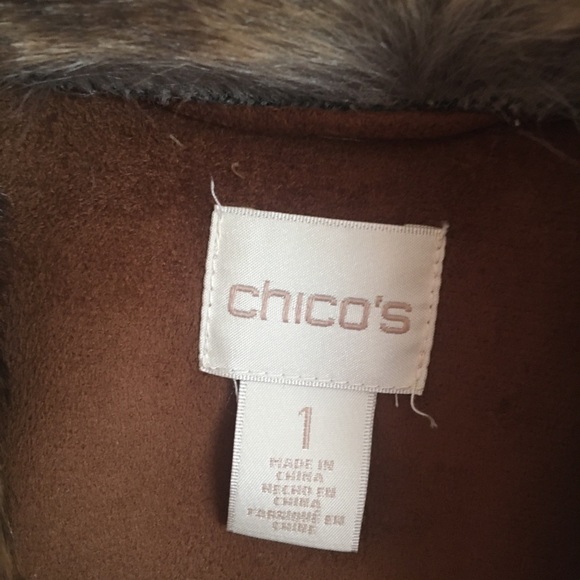 Chico’s Faux Fur Jacket - Picture 4 of 5